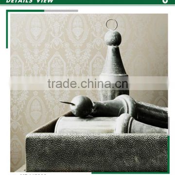 discounted embossed pvc coated wallpaper, traditional damask wall decor for tv background wall , unusual wall covering ide