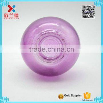 New Arrival!! Unique Color Glass Bottle, Bulb Colored Lamp Bulb Bottle, 200ml Purple Bulb Bottle for Beverage With Silver Cap photo-5