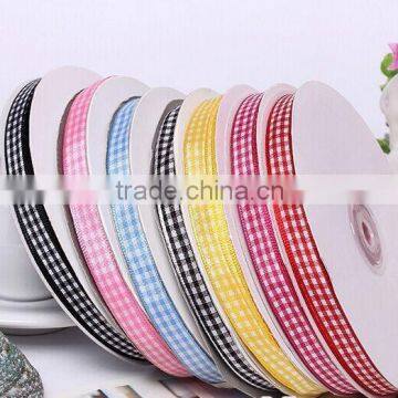 Polyester plaid ribbon