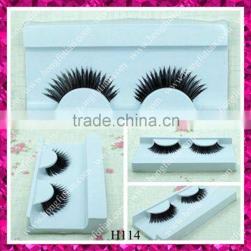 Human hair false eyelashes manufacturing