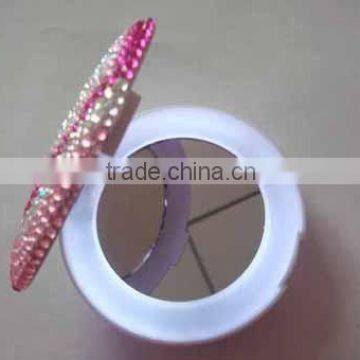 fashionable makeup mirror with led lights for advertising or gift