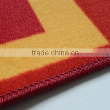 Printed pattern polyester fiber mat