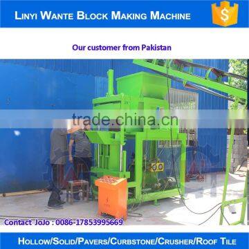 WANTE BRAND WT2-10 fully automatic interlock brick making machine production line