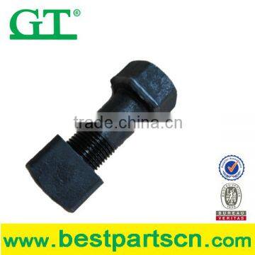 Excavator track shoe bolts & nuts , 40Cr meterial 10.9-12.9 high hardness track bolt and Nut                        
                                                Quality Choice