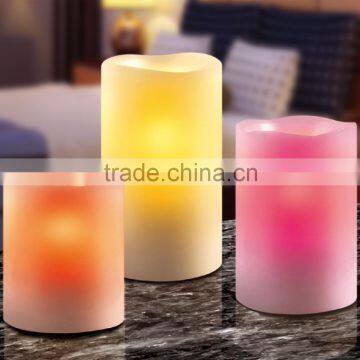 Fashion multi colour remote control flameless led candle