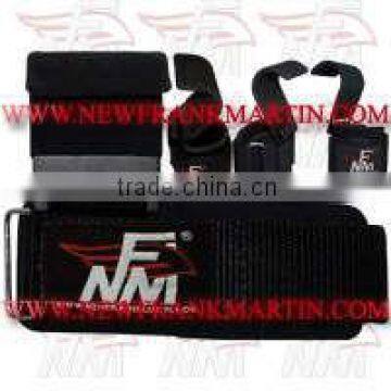 Weight Lifting Hooks/Power Lifting Weightlifting Hooks Heavy Duty Leather/Nylon With Iron Hook Weightlifting Wrist Hook