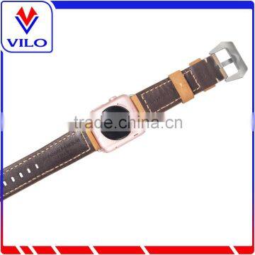 For Apple Watch Leather Loop Band,1:1 Original Magnetic Genuine Leather Loop Band for Apple Watch photo-6