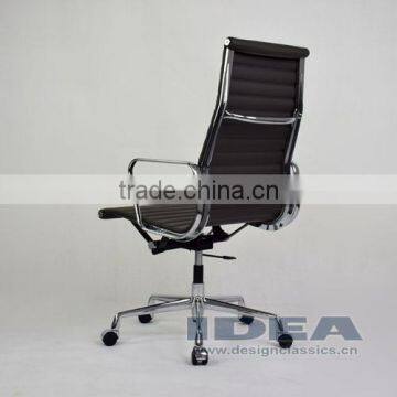 Replica EA119 Charles High Back Office Chair - Dark Grey Color Genuine Leather photo-4