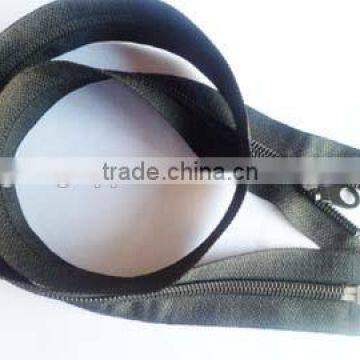 5# plastic nylon zipper fastener open end zipper with locking pipa slider jacket zipper
