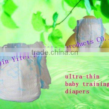 training baby diapers