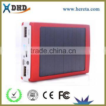 10000mah Solar Power Bank Dual USB Portable External Battery Charger For Mobile photo-3