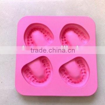 fashionable teeth shaped ice tray silicone ice block moulds