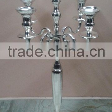 Aluminium 5-light candelabra