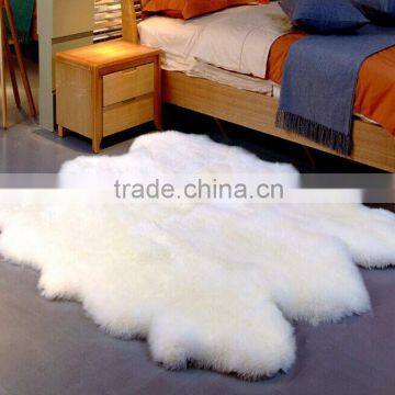 Natural color Sheepskin Rugs Cheap Wholesale Area Rugs/Sheepskin wholesale rug/Sheepskin rugs six pieces sheepskin wool fur