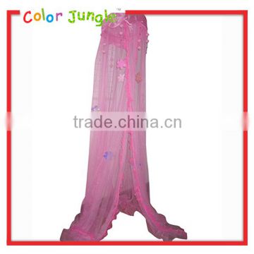 Pink flower rippled edge decorative net Net for kids mosquito net