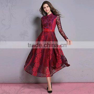 10pcs MOQ fashionable soft lace women evening dresses                        
                                                                                Supplier's Choice