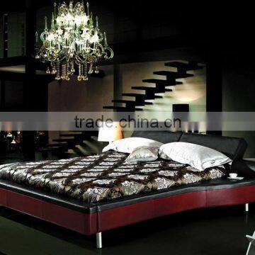 with function bed, with nightstand bed, leather bed 382