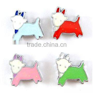 Wholesale Enamel Alloy Capricorn 8mm Slide Charms Animal Shaped Jewelry