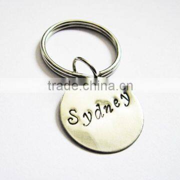 Custom gift Personalized Stamped Name Keychain