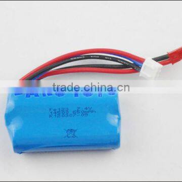 7.4V 650mAh Battery for DH9100 DH9116 D9025 X30 X30V V262 F1 RC Helicopter Accessories