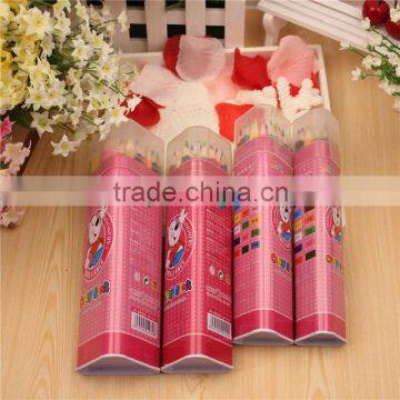 new product/triangle color pencil in tin tube/Color box packaging/ Colored