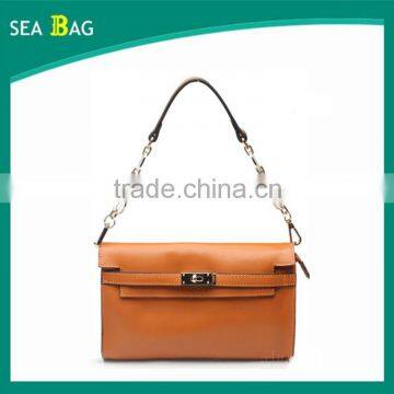 2016 Hand Bag For Girls Lady Shoulder Bag With Long Metal Chain Strap Sling