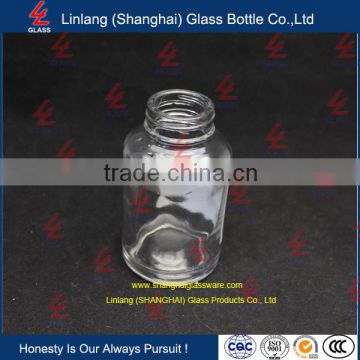 high quality transparent glass medicine bottles with UV cap