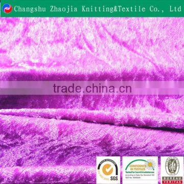 China soft shiny purple plian dyed 100% polyester stretch fabricZJ060