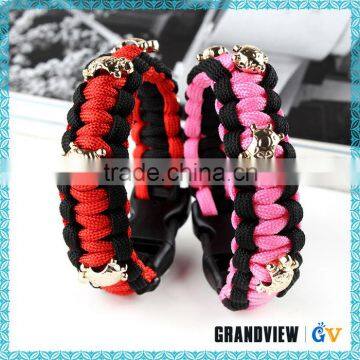 Newest design top quality cross woven paracord bracelet