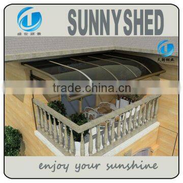 strong than canvas canopy with aluminun frame windows awnings install by DIY