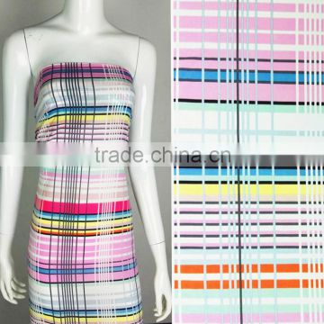 2016 High quality plain elastic printing chiffon fabric