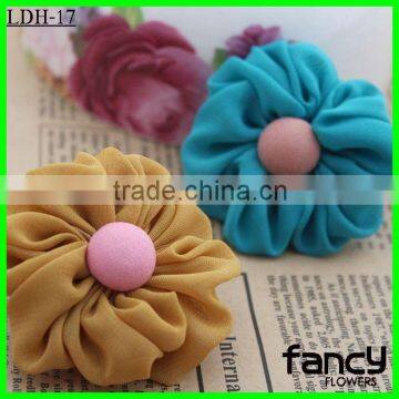 Artificial colorful flowers for hair accessories