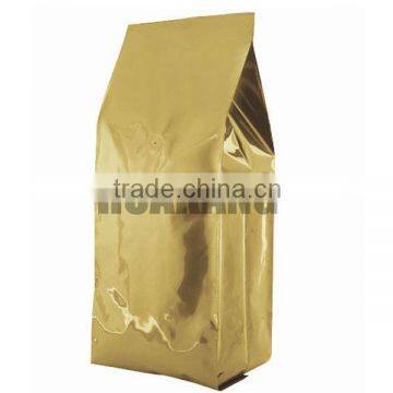 Side gusset coffee packaging plastic pouch with valve