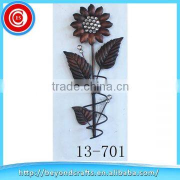 2015 new type beautiful metal wall sunflower wall decor