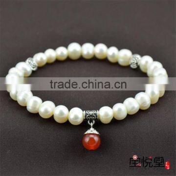 New Arrival White Freshwater Pearl Bracelet 2015 photo-6