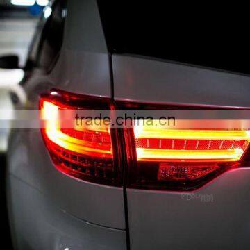 Car LED Rear Lamp Trunk Light DRL+Signal+Brake+Reverse Taillights For Toyota Highlander 2014 2015 photo-3