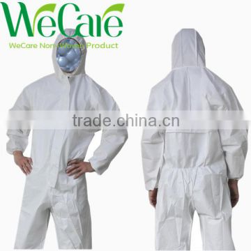 Disposable White Microporous Film Coverall waterproof,breathable