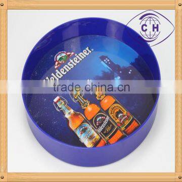 round plastic bar tray