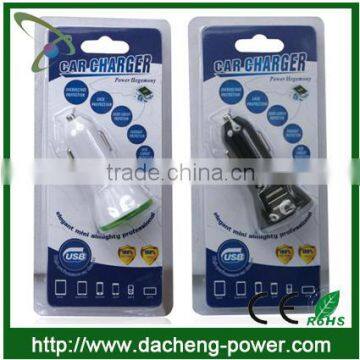12V-24V 2.1A Output Usb Car Charger 2 Port With CE ROHS FCC