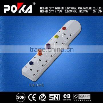 13A 220v-250V ac power socket with fuse and Individual Switches