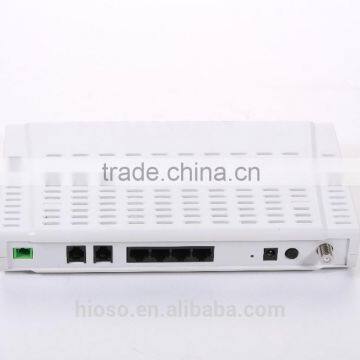 FTTH 4FE ports EPON GEPON fiber ONU with CATV and VOIP function