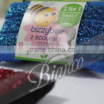 Easy Cleaning Non Scratch 2 in 1 Scouring Sponge photo-4