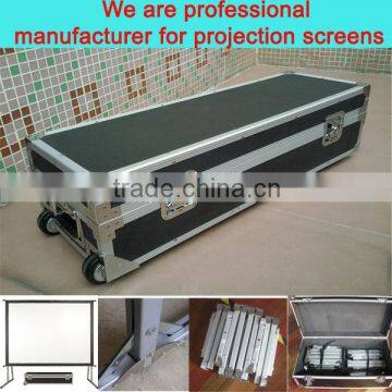 150inch fast foldable projector screen with flight case