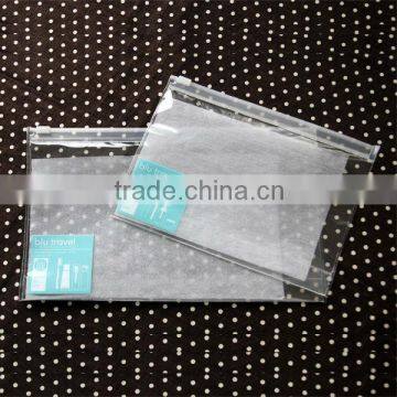 promotional arch shaped clear pvc cosmetic bags