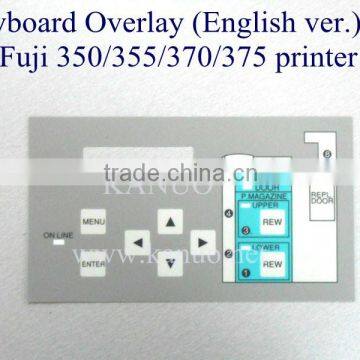 Keyboard Overlay (English ver.) for Fuji Frontier 350/355/370/375 printer