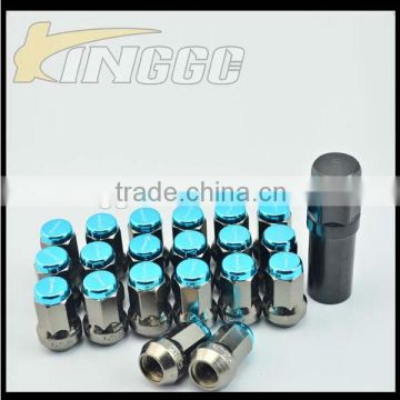 Super Lock Nut Aluminium Blue Wheel Nuts