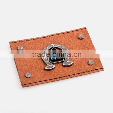 Embossed Leather Patches pu Labels for Jeans China photo-4