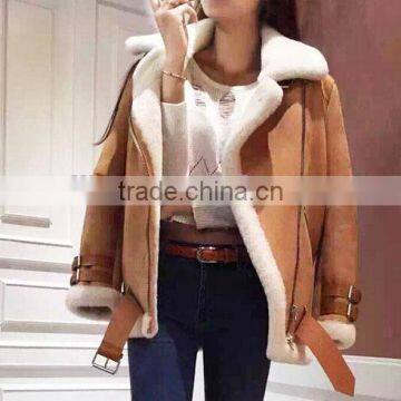 women's best choice discount price good quality merino sheepskin coat