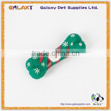 VT7101 Merry Christmas Gift New Vinyl Pet Toys, Funny Colorful Squeaky Rubber Bone for Dogs photo-5