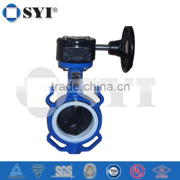 Butterfly valve with gear box